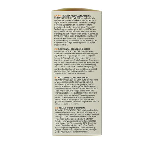 P20 Sensitive lotion SPF30 200 Milliliter