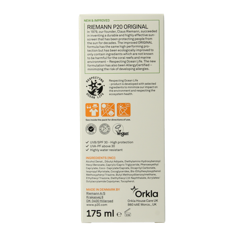 P20 Original spray SPF30 175 Milliliter
