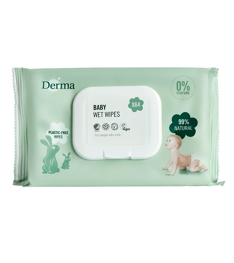 Derma Eco Babydoekjes 64 Stuks