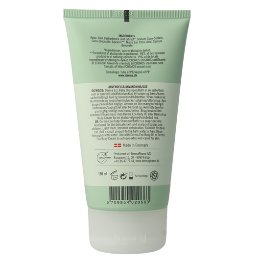 Derma Eco Baby shampoo/bad 150.00 Milliliter