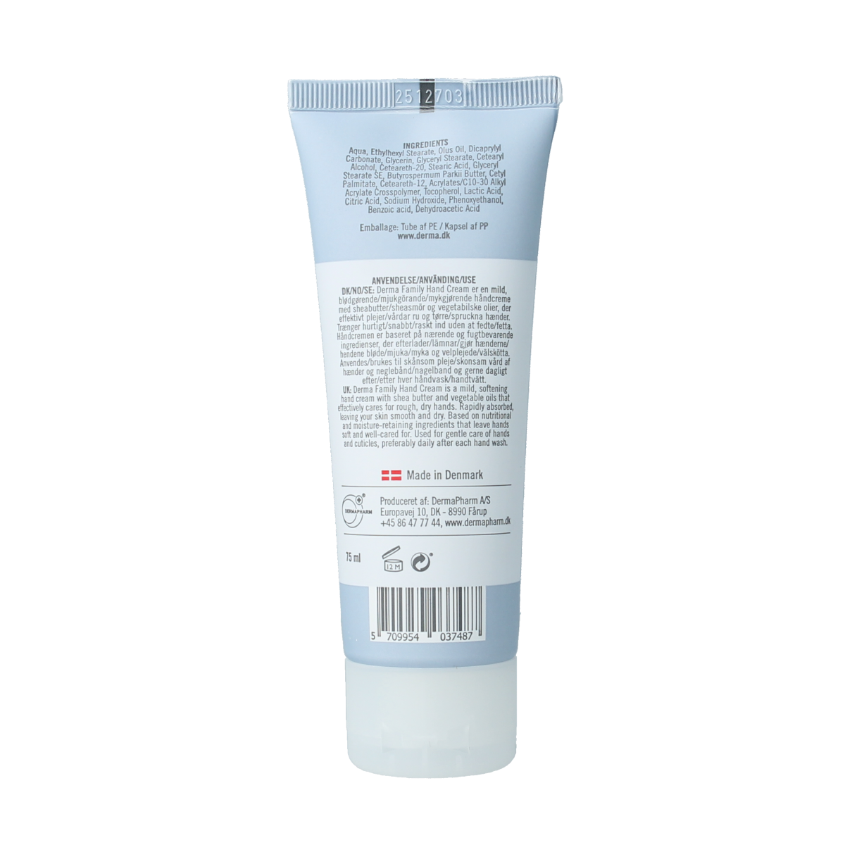 Derma Family hand cream 75.00 Milliliter