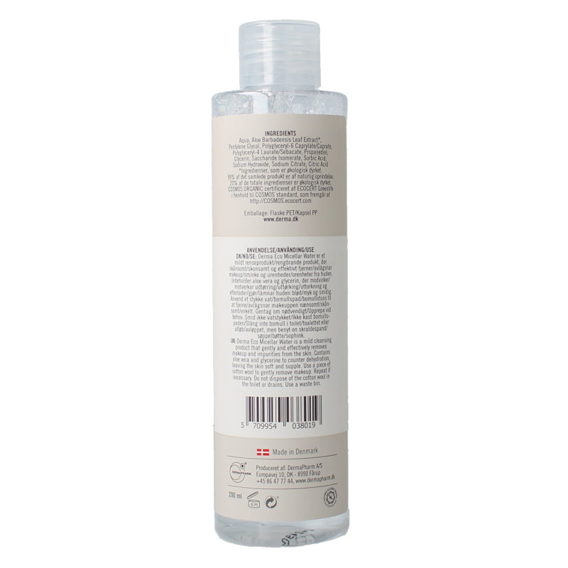 Derma Eco micellar water 200 Milliliter