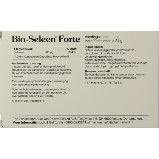 Pharma Nord Bio seleen forte 90.00 Tabletten