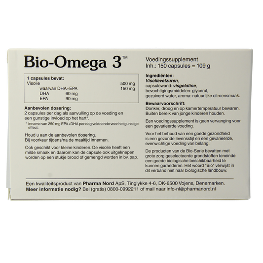 Pharma Nord Bio omega 3 visolie 150.00 Capsules