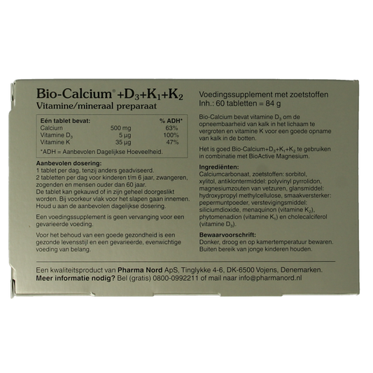 Pharma Nord Bio calcium & D3 & K1 & K2 60 Tabletten