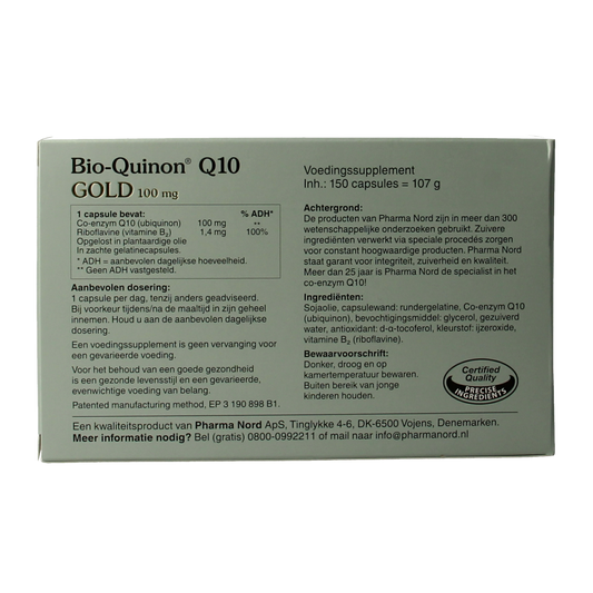 Pharma Nord Bio quinon Q10 gold 100 mg 150.00 Capsules
