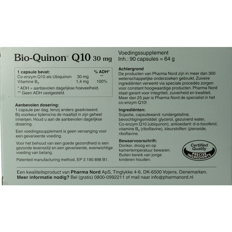 Pharma Nord Bio quinon Q10 30mg 90 Capsules