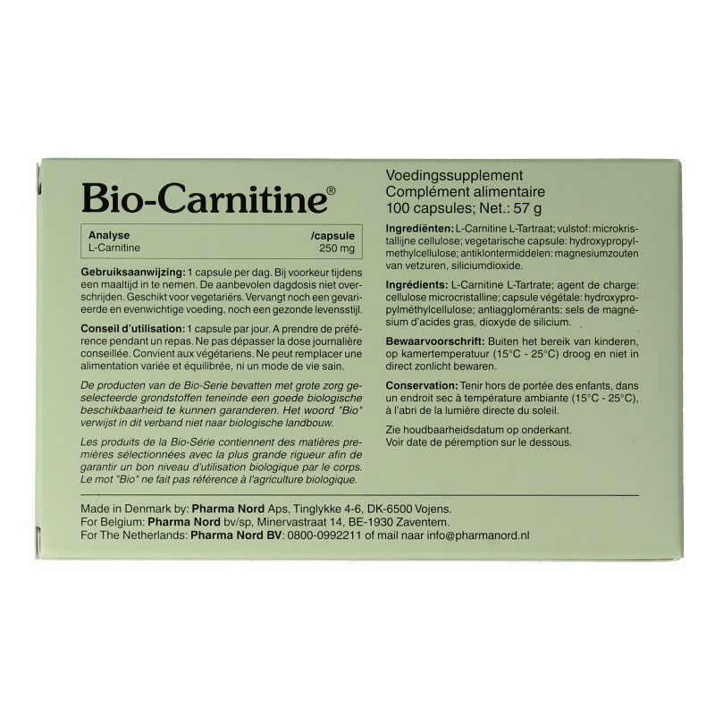 Pharma Nord Bio carnitine 100 Capsules