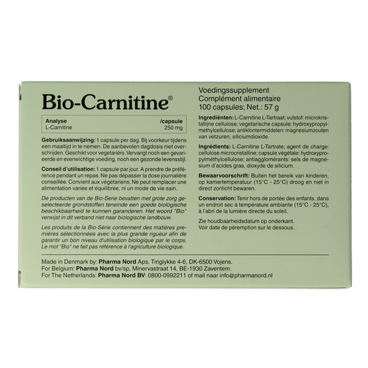 Pharma Nord Bio carnitine 100.00 Capsules