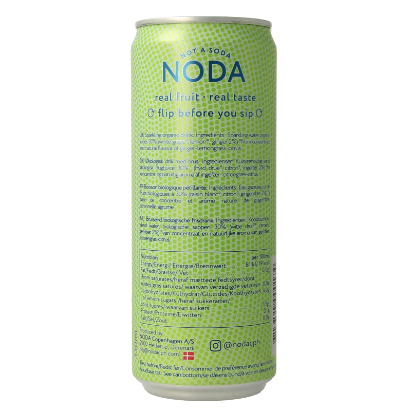 NODA Ginger lemongrass bio 330 Milliliter