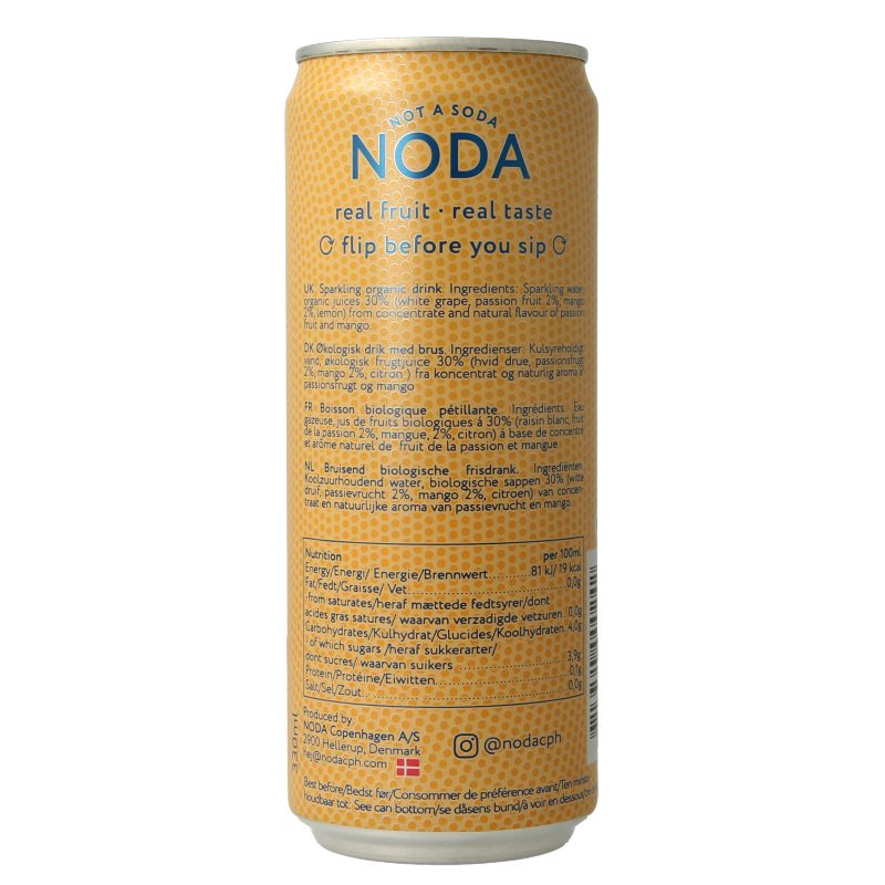 NODA Mango passion fruit bio 330 Milliliter
