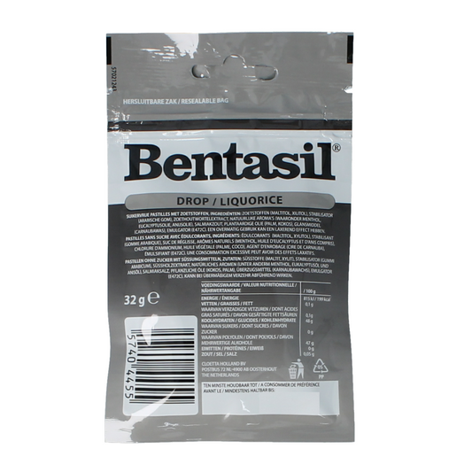 Bentasil Drop zwart zilver 32.00 Gram