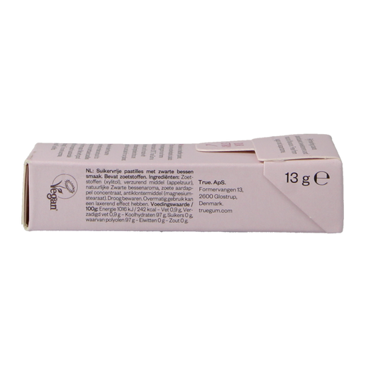 True Mints Blackcurrant suikervrij 13 Gram