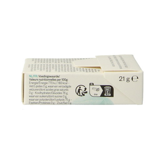 True Gum White peppermint suikervrij 21 Gram