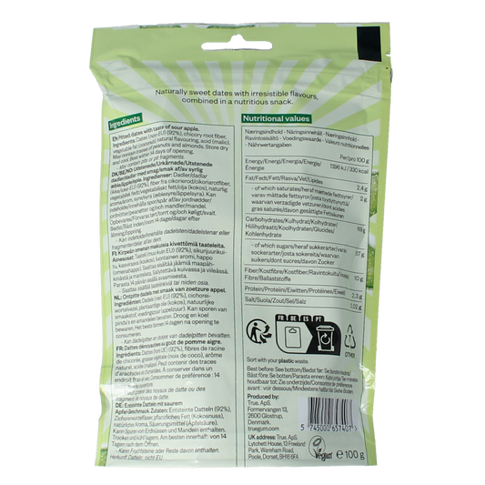 True dates Sour apple 100.00 Gram