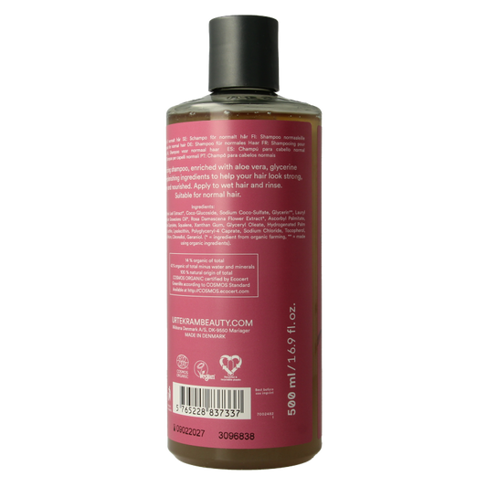 Urtekram Shampoo rozen normaal haar 500 Milliliter