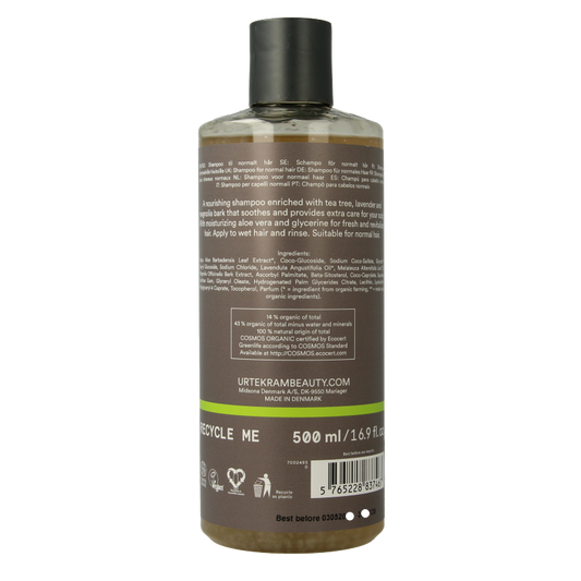 Urtekram Shampoo tea tree 500 Milliliter