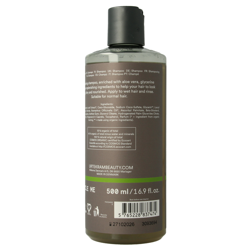 Urtekram Shampoo rozemarijn 500 Milliliter