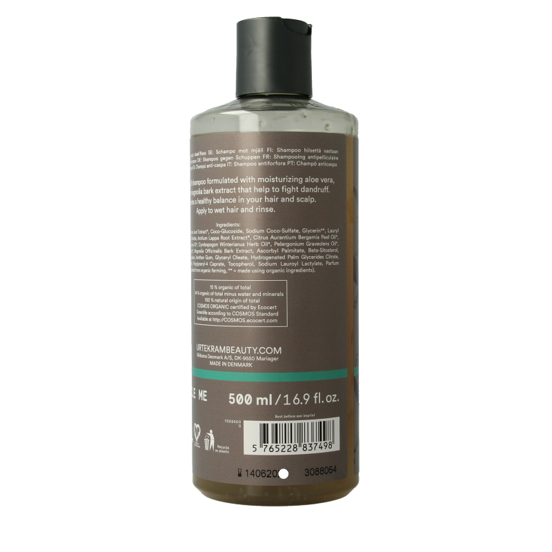 Urtekram Shampoo brandnetel dandruff 500 Milliliter