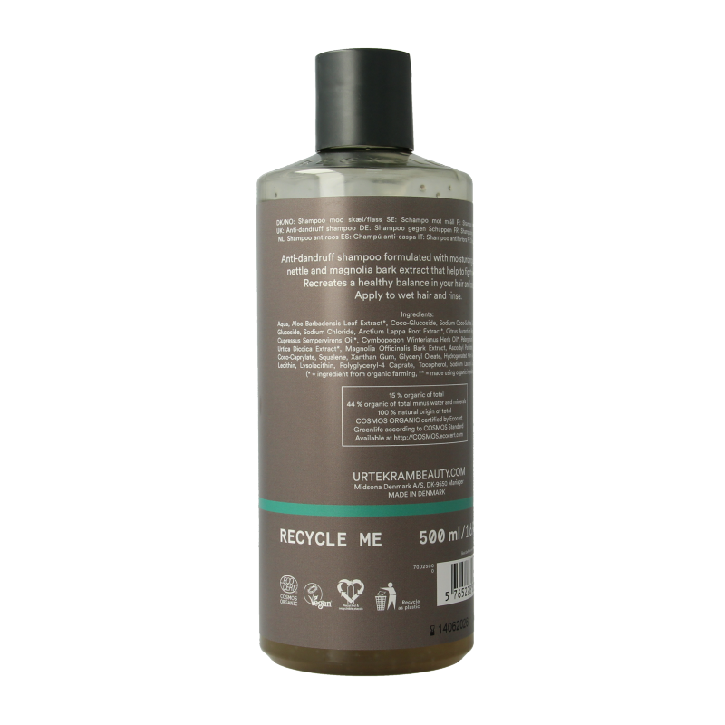 Urtekram Shampoo brandnetel dandruff 500 Milliliter