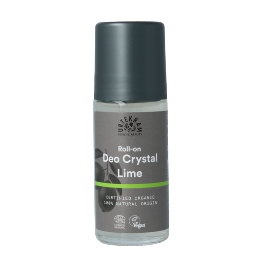 Urtekram Deodorant crystal roll on limoen 50 Milliliter