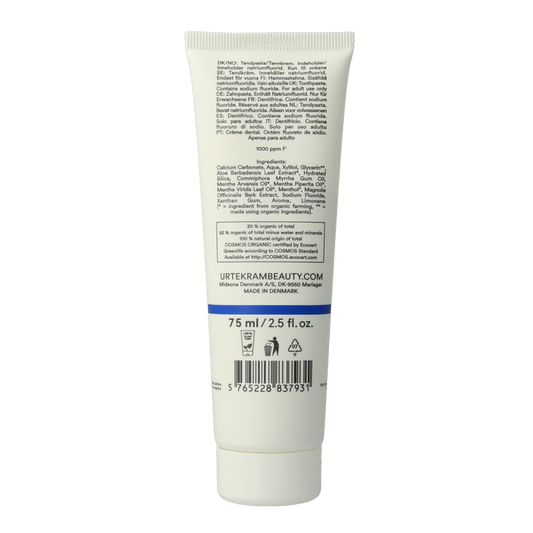 Urtekram Tandpasta mint fluoride 75 Milliliter