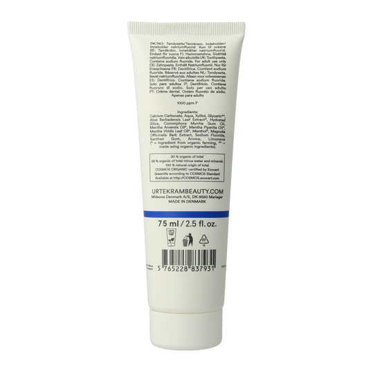 Urtekram Tandpasta mint fluoride 75.00 Milliliter