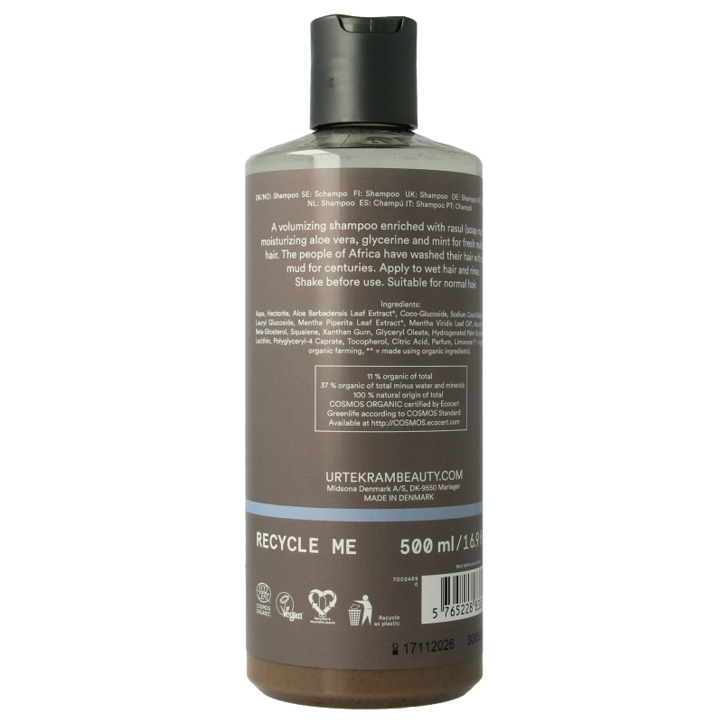 Urtekram Shampoo rhassoul 500 Milliliter