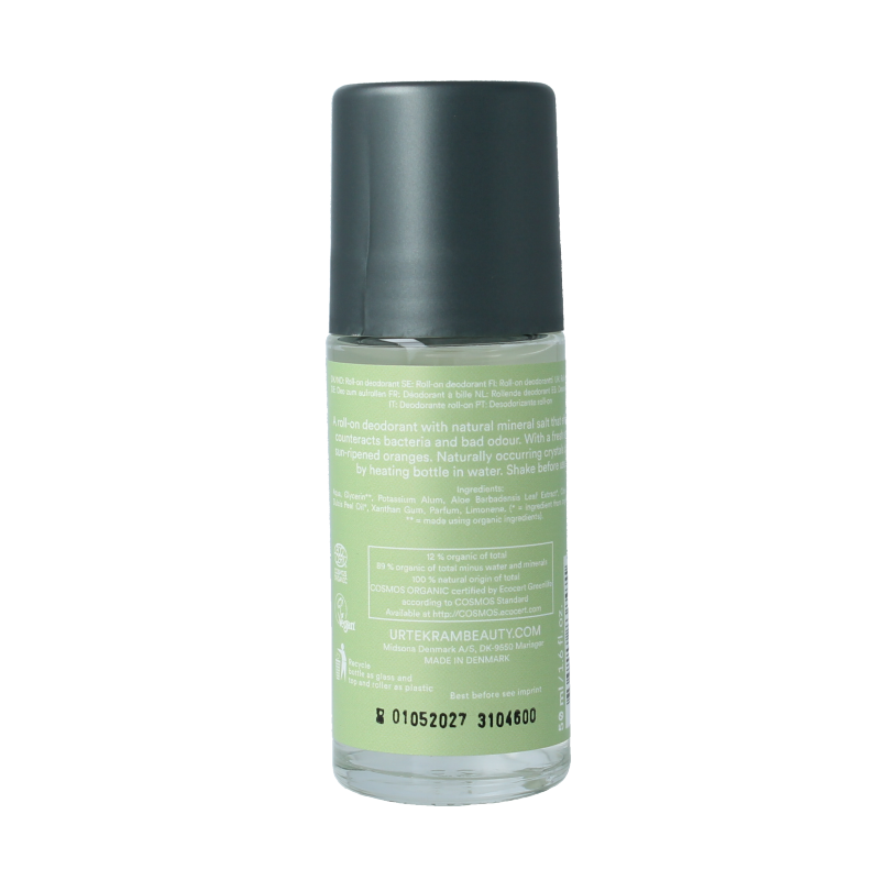 Urtekram Deodorant crystal roll on aloe vera 50 Milliliter