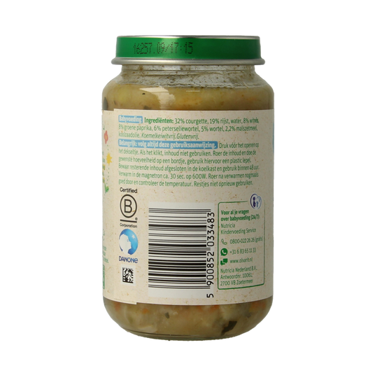 Olvarit Courgette witvis rijst 8M13 200 Gram