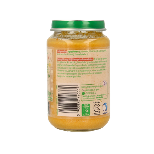 Olvarit Wortel kip rijst 6M03 200 Gram