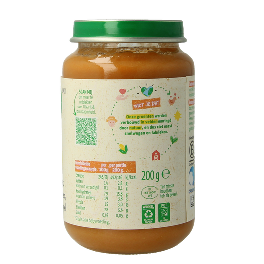 Olvarit Tomaat rundvlees aardappel wortel 200.00 Gram