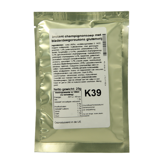 Bezgluten Champignonsoep glutenvrij 25 Gram