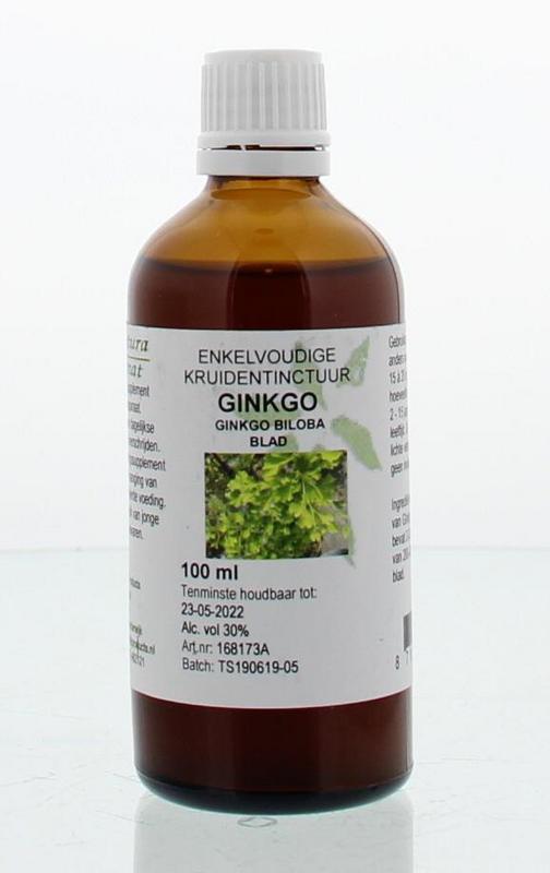 Cruydhof Ginkgo biloba folia tinctuur 100 Milliliter