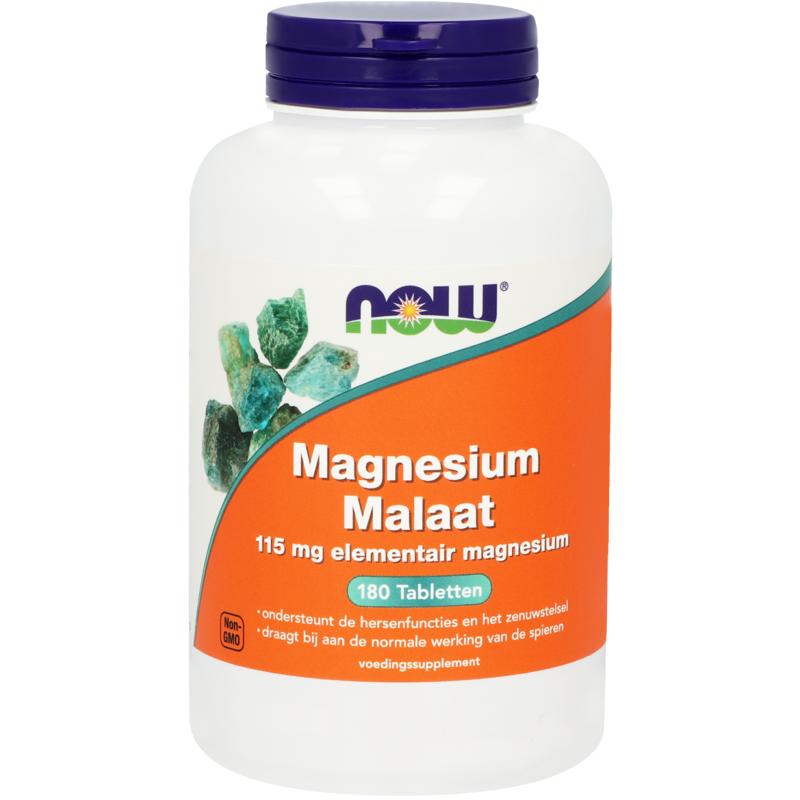 NOW Magnesium malaat 113mg 180 Tabletten