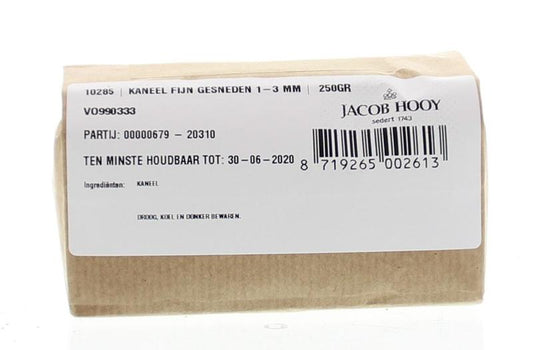Jacob Hooy Kaneel fijn gesneden 250 Gram