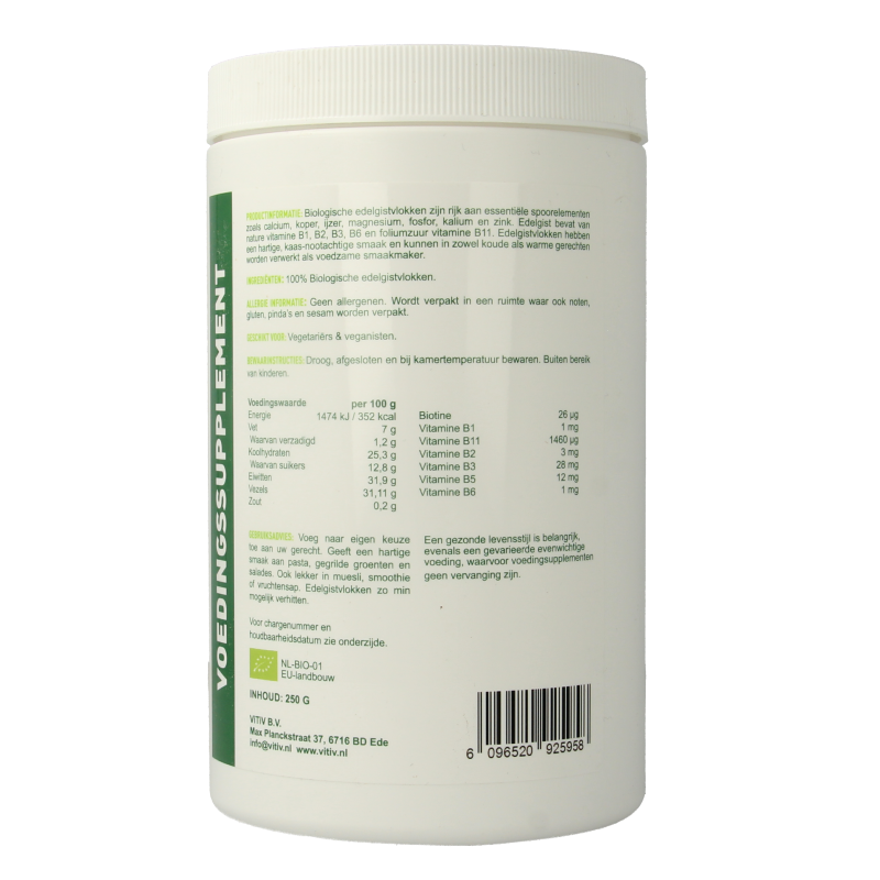 Vitiv Edelgistvlokken bio 250.00 Gram