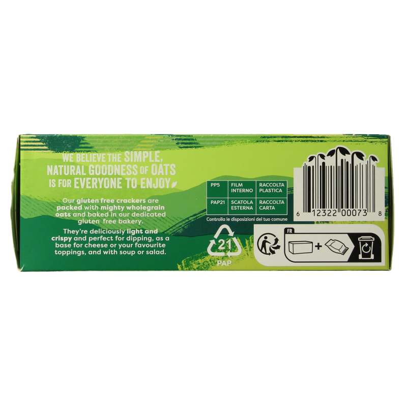 Nairns Volkoren havercrackers 137 Gram