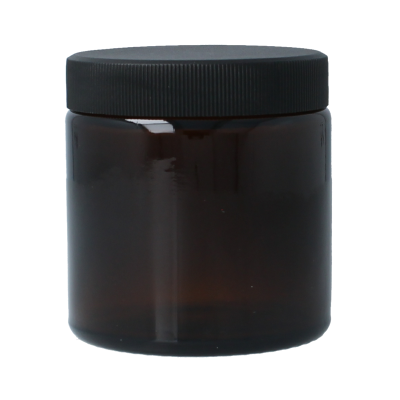 Helios Holland Zalfpot/cremepot incl deksel amb bruin glas 120ml 5 Stuks