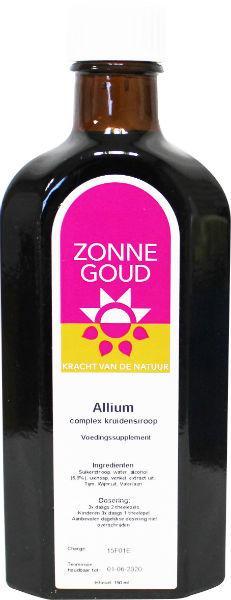 Zonnegoud Allium siroop 150.00 Milliliter