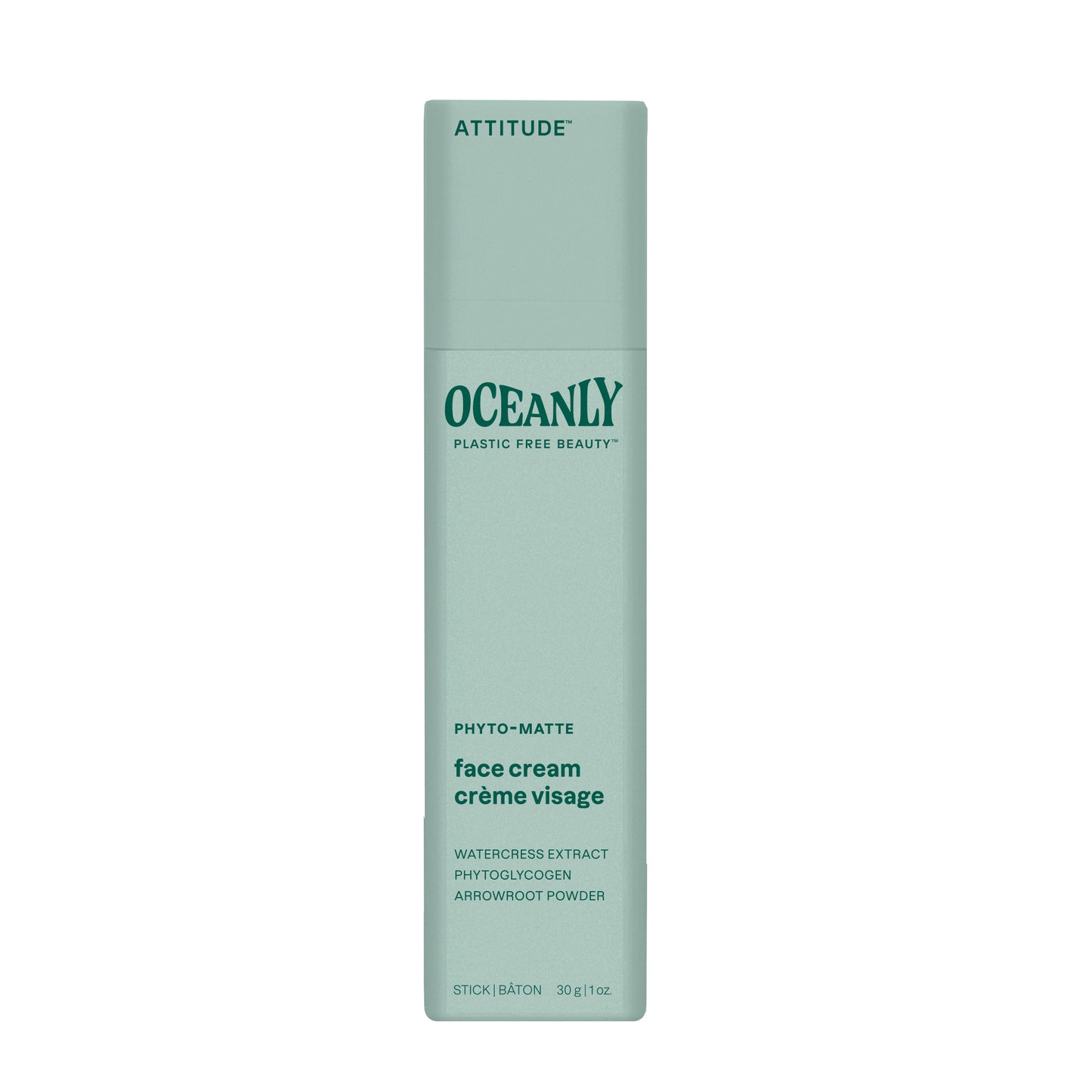 Attitude Oceanly phyto matte gezichtscreme stick 30 Gram