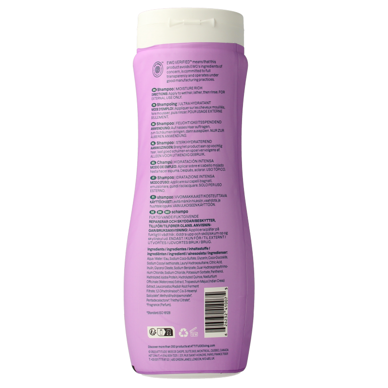 Attitude Shampoo super leaves hydraterend 473 Milliliter