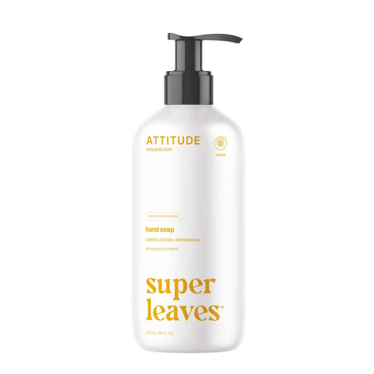 Attitude Handzeep super leaves lemon leaves 473.00 Milliliter