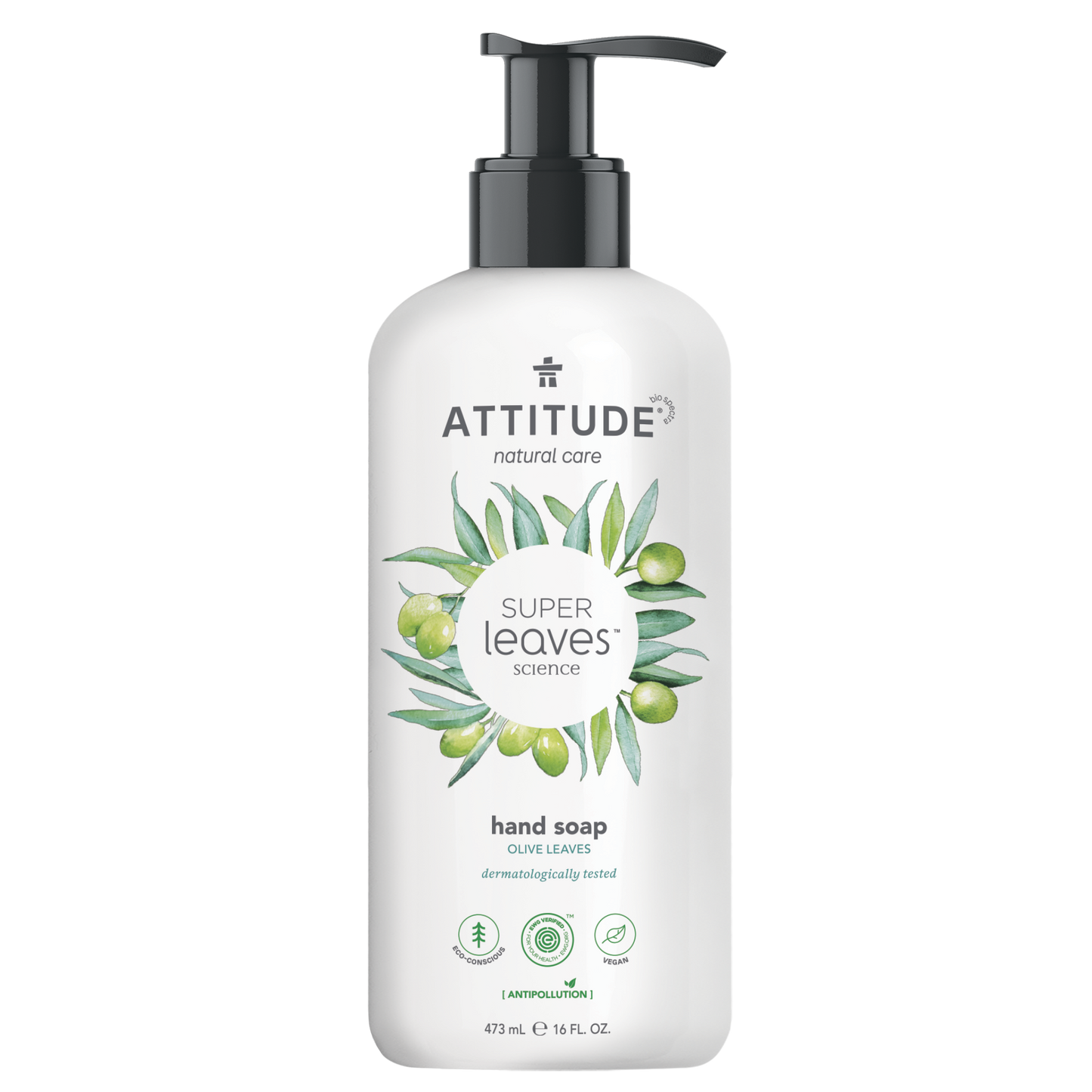 Attitude Super leaves handzeep olive leaves 473 Milliliter