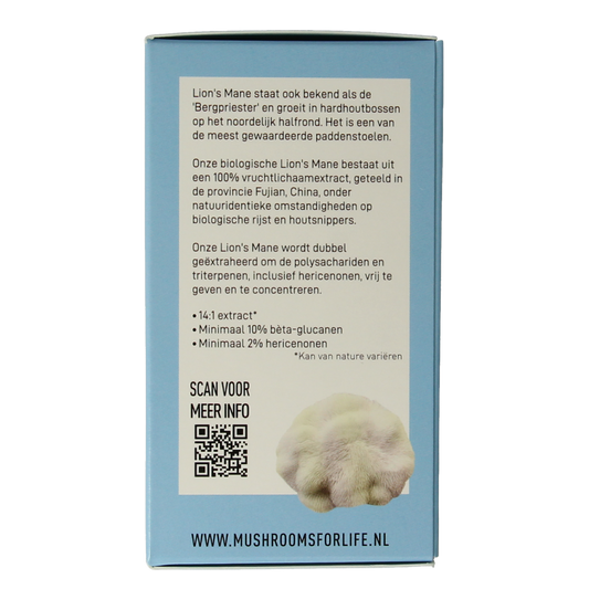 Mushrooms for Life Lion's mane bio 60.00 Capsules
