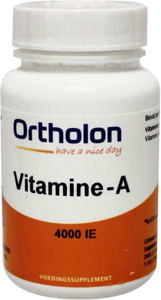 Ortholon Vitamine A 4000IE 60 Capsules