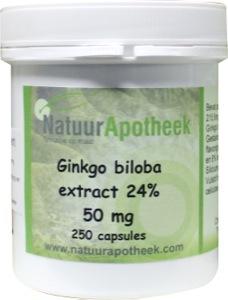 Natuurapotheek Ginkgo biloba 24% 50mg 250.00 Capsules