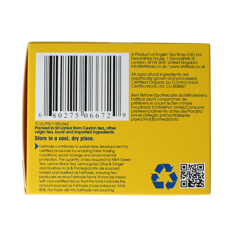 English Tea Shop Iced tea selection bio 20 Zakjes