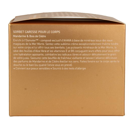 Ahava Caressing body sorbet Mandarin & Cedarwood 350 Gram