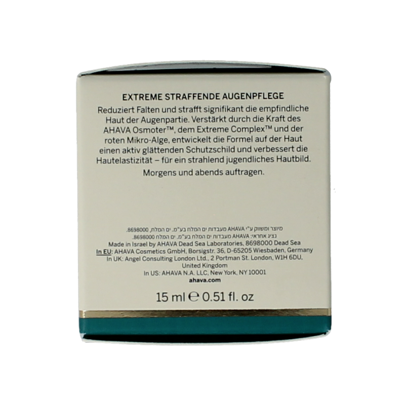 Ahava Extreme firming eye cream 15 Milliliter